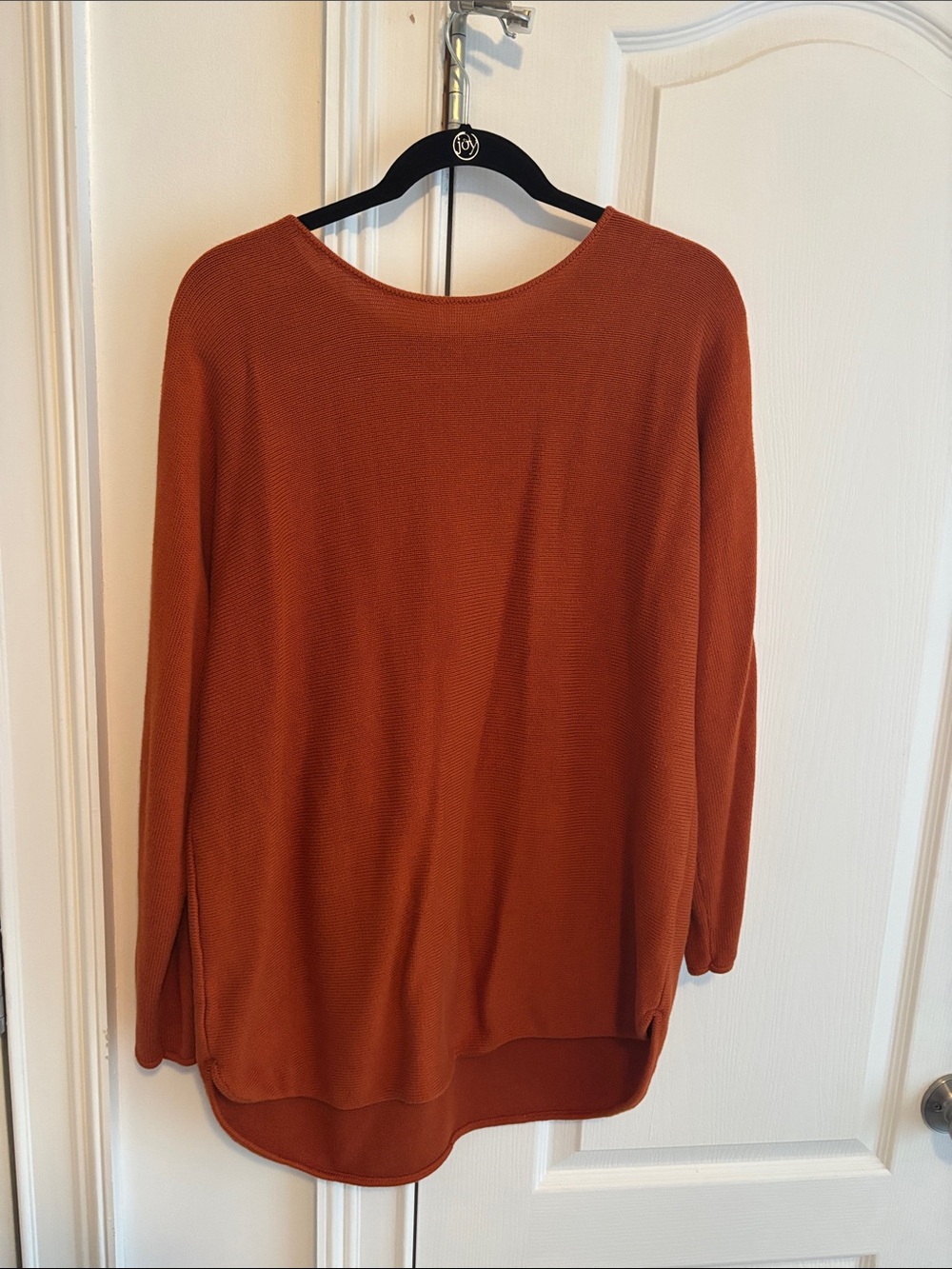 Michael Kors Rust Orange Long Sleeve Lightweight Sweater Top